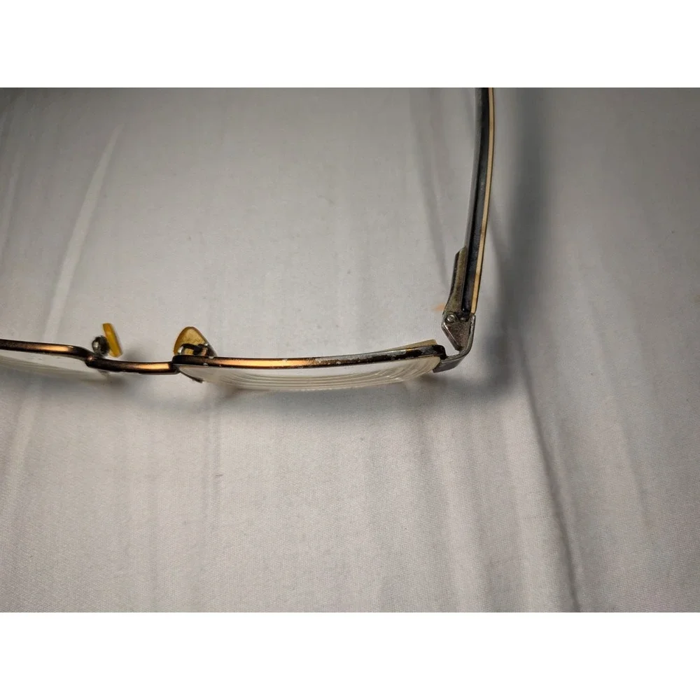 Vintage Gucci GG 1848 Eyeglasses Black Rectangular Frame 135 Made in Japan